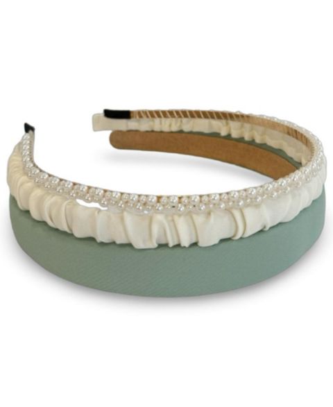 Женские аксессуары Headbands of Hope Classic Headband Set - Green + Cream + Pearl, цвет: Зелёный