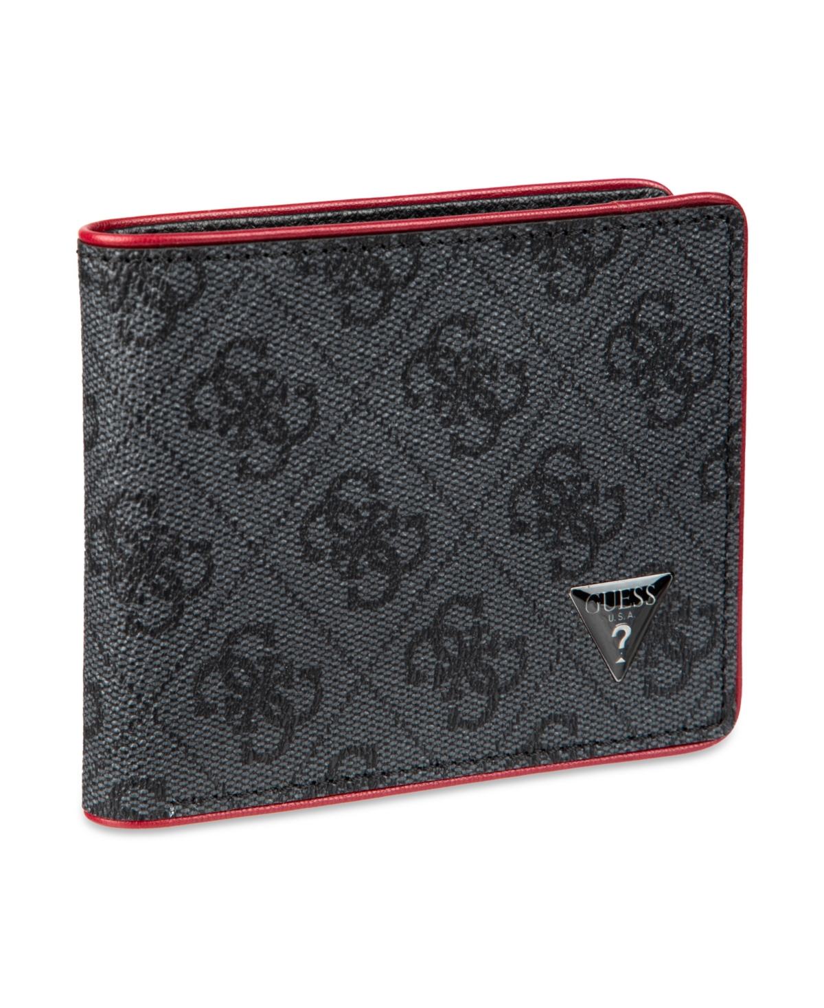 Guess Men's Rfid Quatro G Slim Fold Wallet In Black