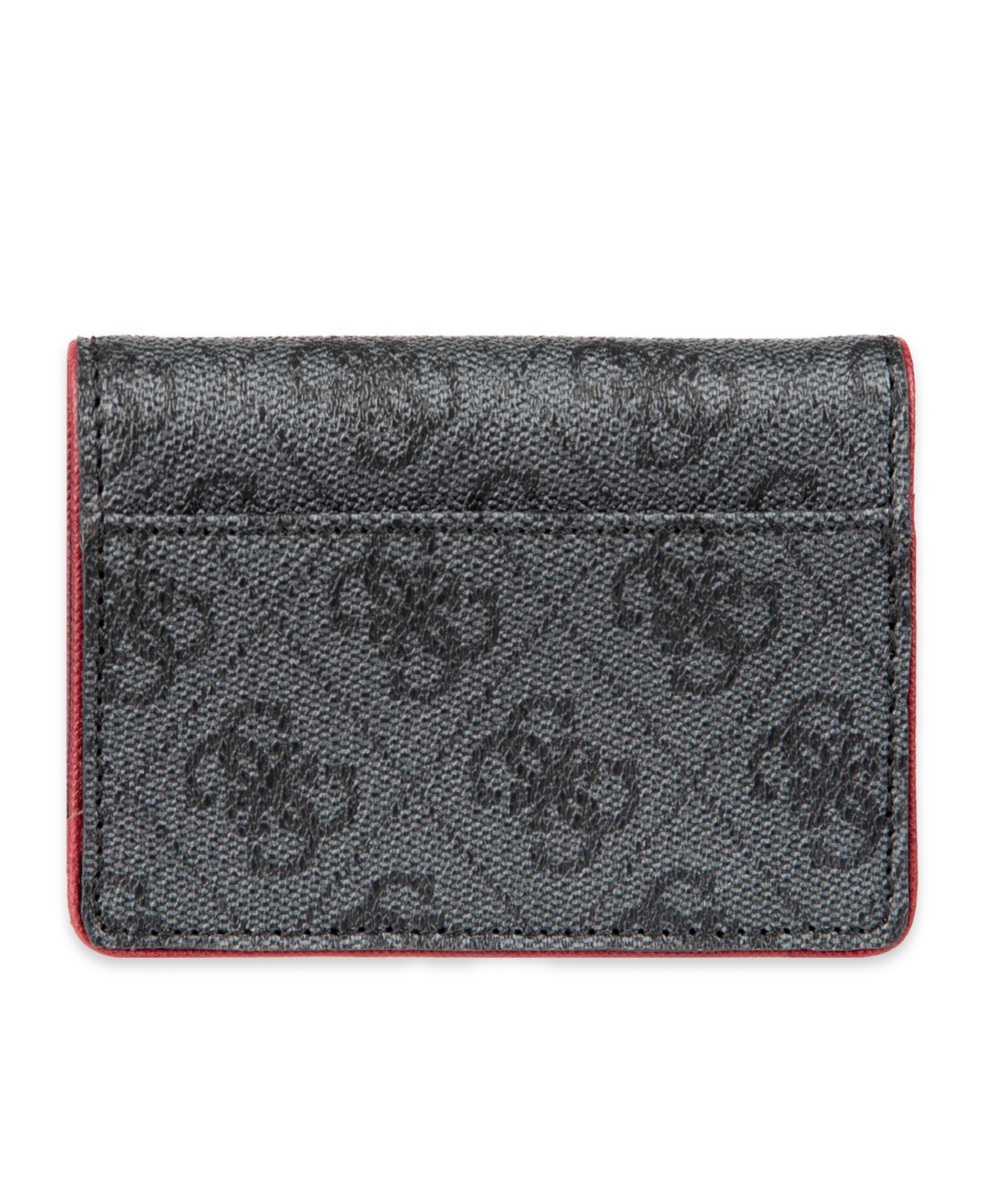 Guess Men's Rfid Quatro G Gusset Card Case Wallet In Black