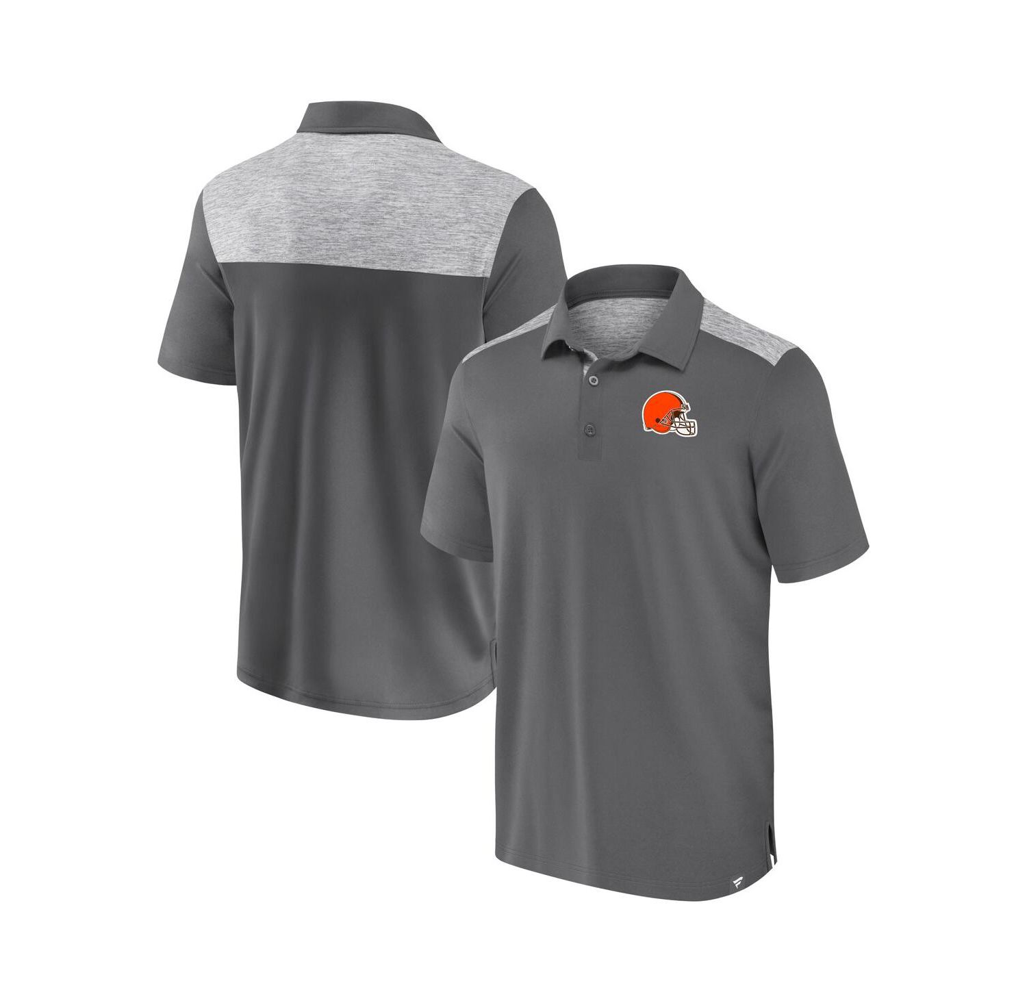 Men's Gray Cleveland Browns Long Shot Polo Shirt