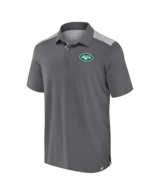 Men's Gray New York Jets Long Shot Polo Shirt