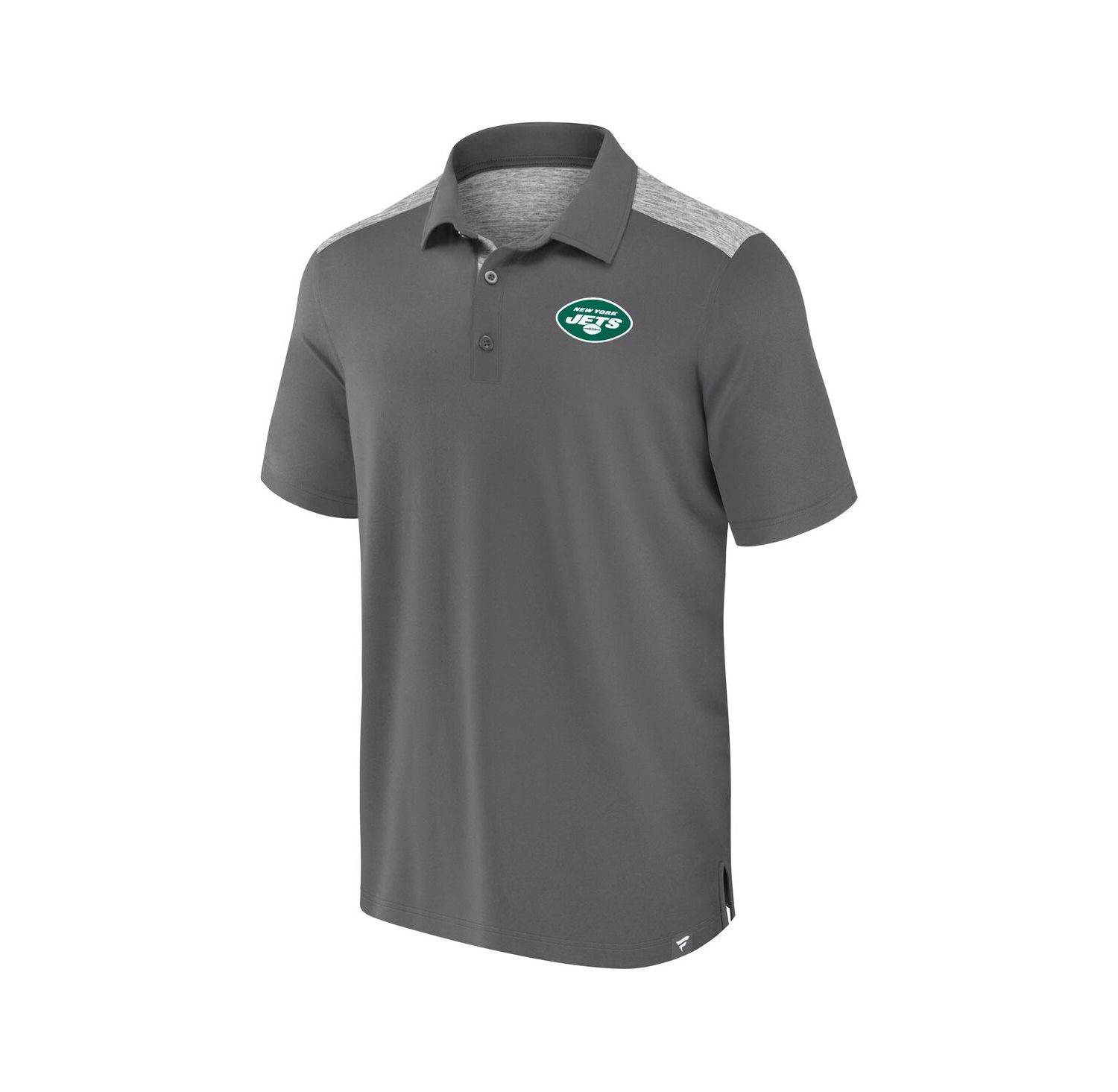 Men's Gray New York Jets Long Shot Polo Shirt