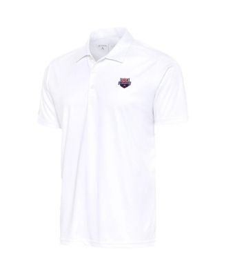 Antigua - Men's White USA Swimming Tribute Polo