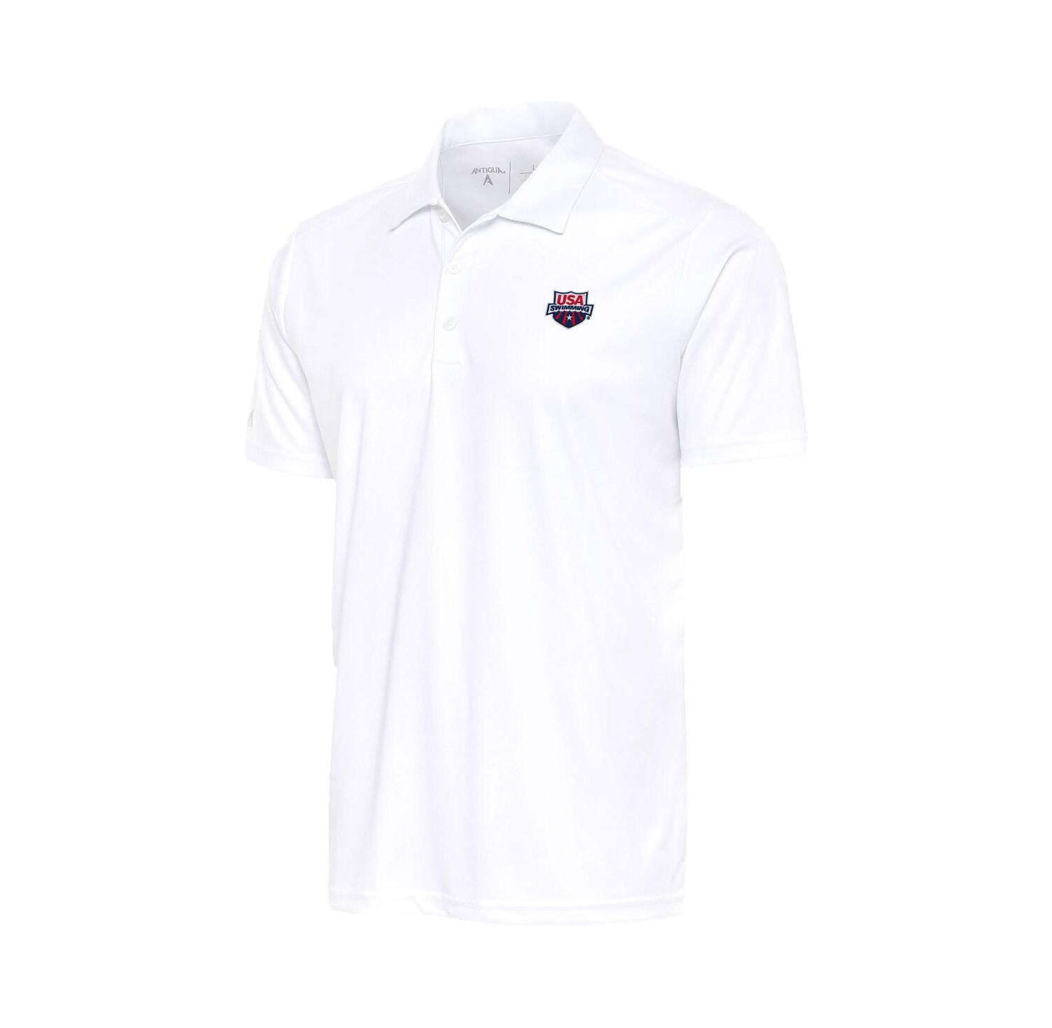 Men's White USA Swimming Tribute Polo Shirt
