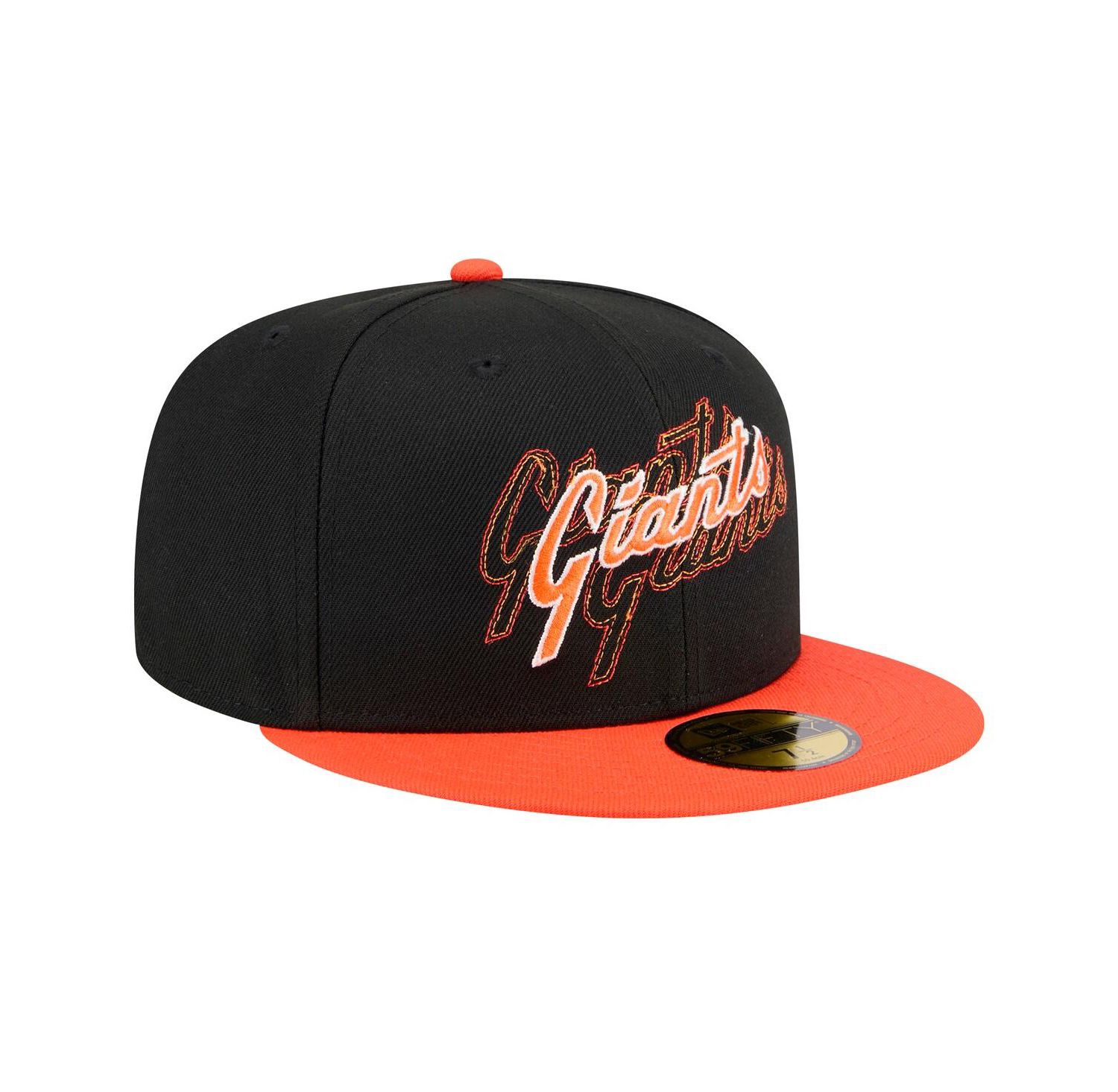 Men's Black San Francisco Giants Shadow Stitch 59FIFTY Fitted Hat