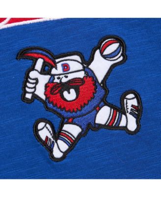 Men's Royal Denver Nuggets Hardwood Classics Felt Applique Slub T-Shirt