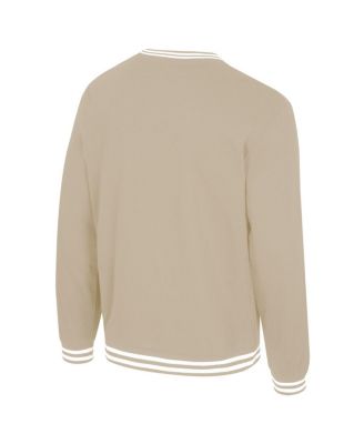 Men's and Women’s Tan Indiana Fever Club Level Chenille Pullover Sweatshirt