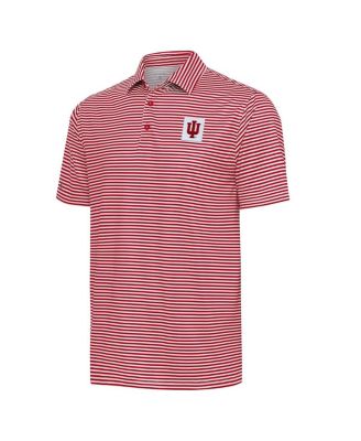 Antigua - Men's Crimson Indiana Hoosiers Skills Polo