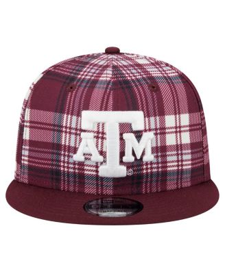 Men's Maroon Texas A&M Aggies Plaid 9FIFTY Snapback Hat