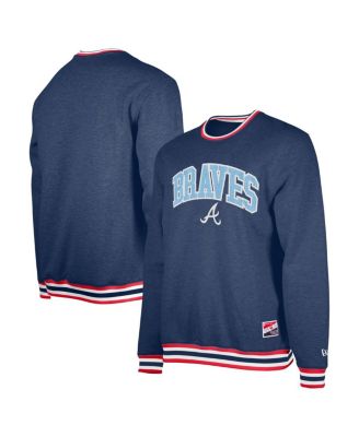 New Era - Men's Navy Atlanta Braves Father's Day Pullover Sweatshirt