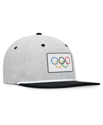 Men's Heather Gray/Black Olympic Games Photo Finish Adjustable Hat
