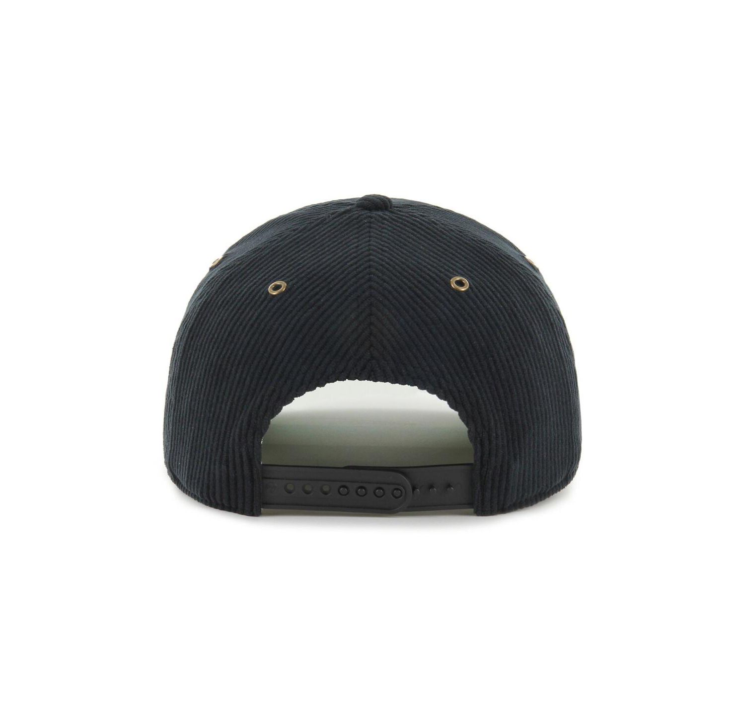 Men's Black Miami Marlins Laurus Corduroy Hitch Snapback Hat