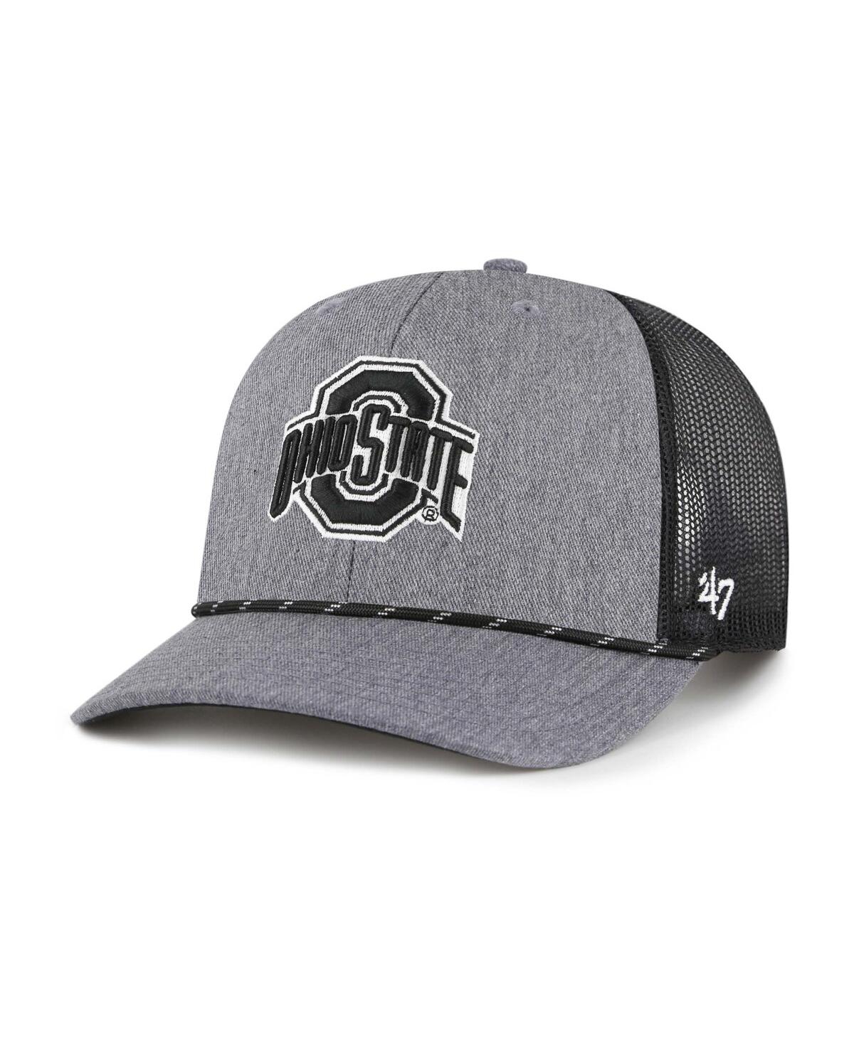 Men's Gray Ohio State Buckeyes Carbon Rope Adjustable Hat - Gray