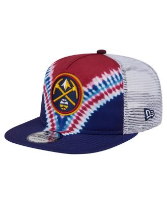 New Era - Men's Navy/Red Denver Nuggets Throwback Dye Golfer Snapback Hat