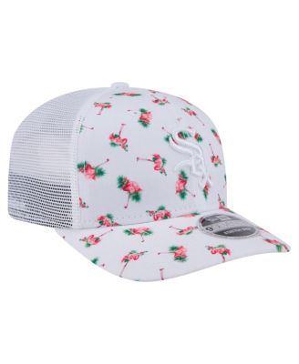 Men's White Chicago White Sox Flamingo Mesh Back 9SEVENTY Stretch-Snap Hat