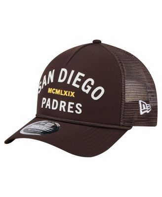 New Era - Men's Dark Brown San Diego Padres Minimalist 9FORTY A-Frame Adjustable Hat