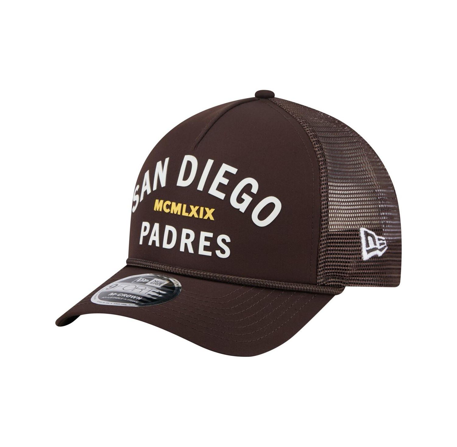 Men's Dark Brown San Diego Padres Minimalist 9FORTY A-Frame Adjustable Hat