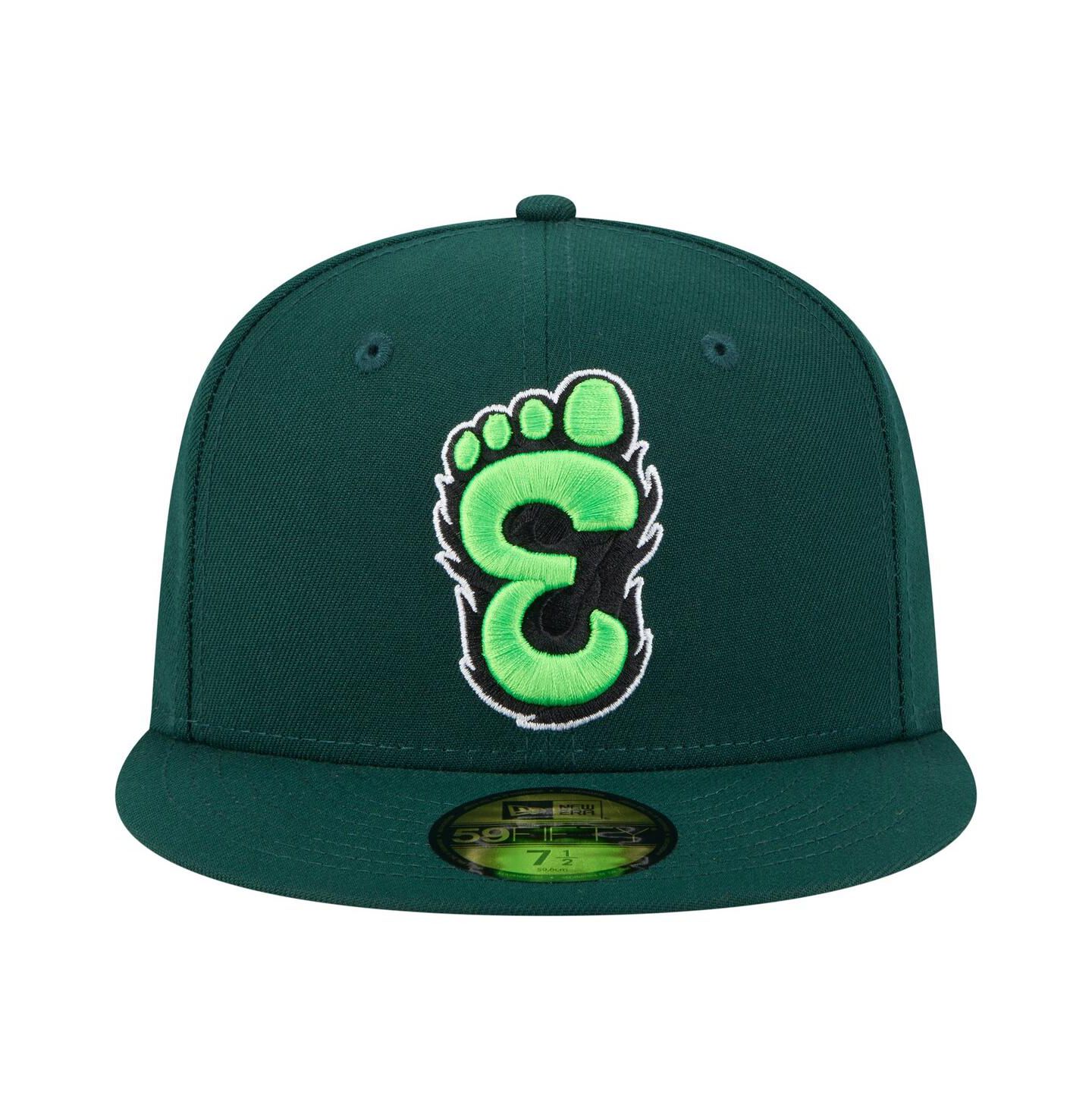 Мужская кепка New Era Green Eugene Emeralds Authentic Collection 59FIFTY Fitted Hat — фото 2