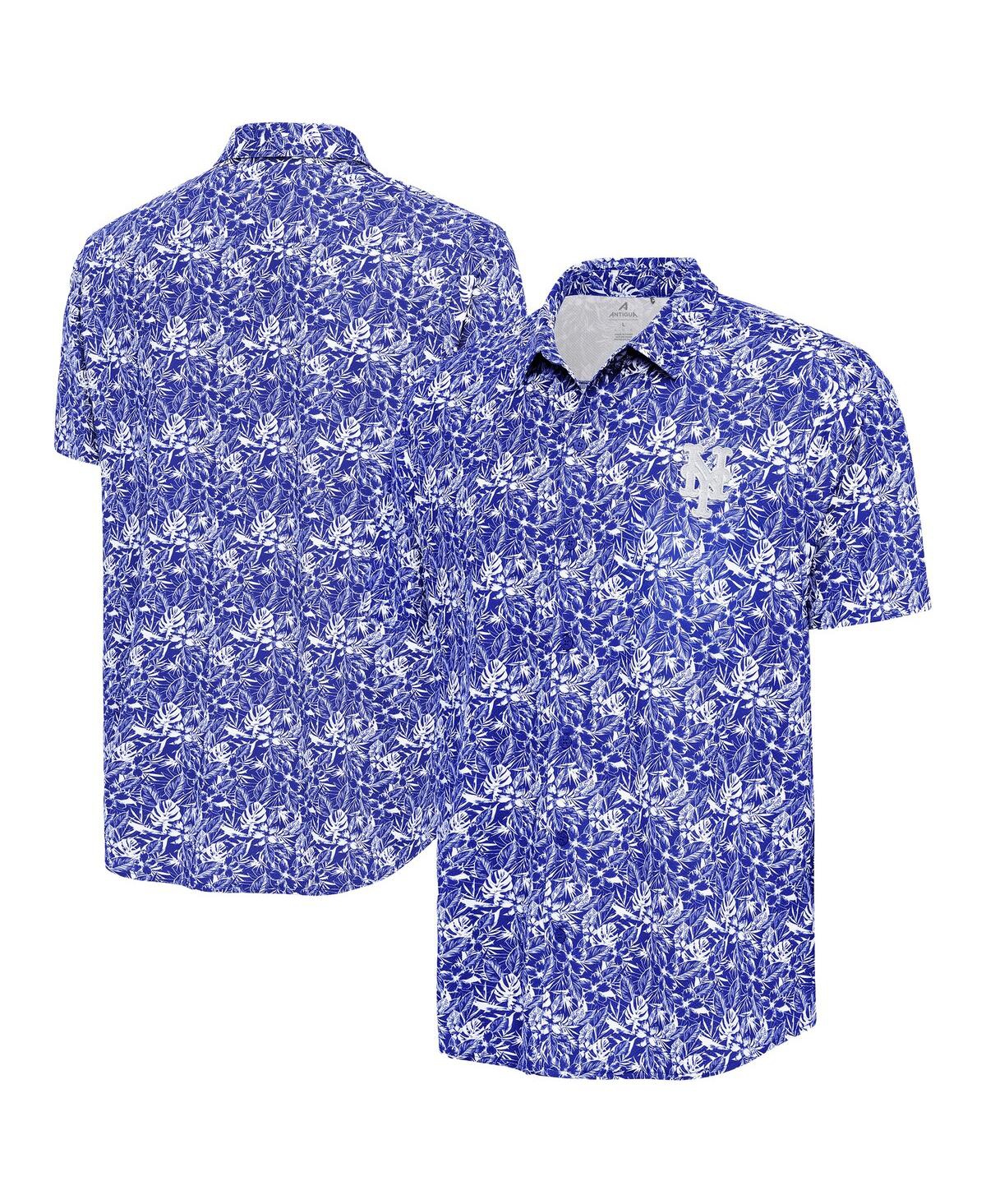 Men's Royal New York Mets Resort Button-Up Shirt - Royal
