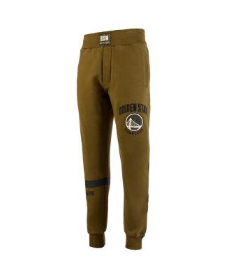 x NBA Men's Olive Golden State Warriors Culture Hoops Collection Premium Jogger Pants