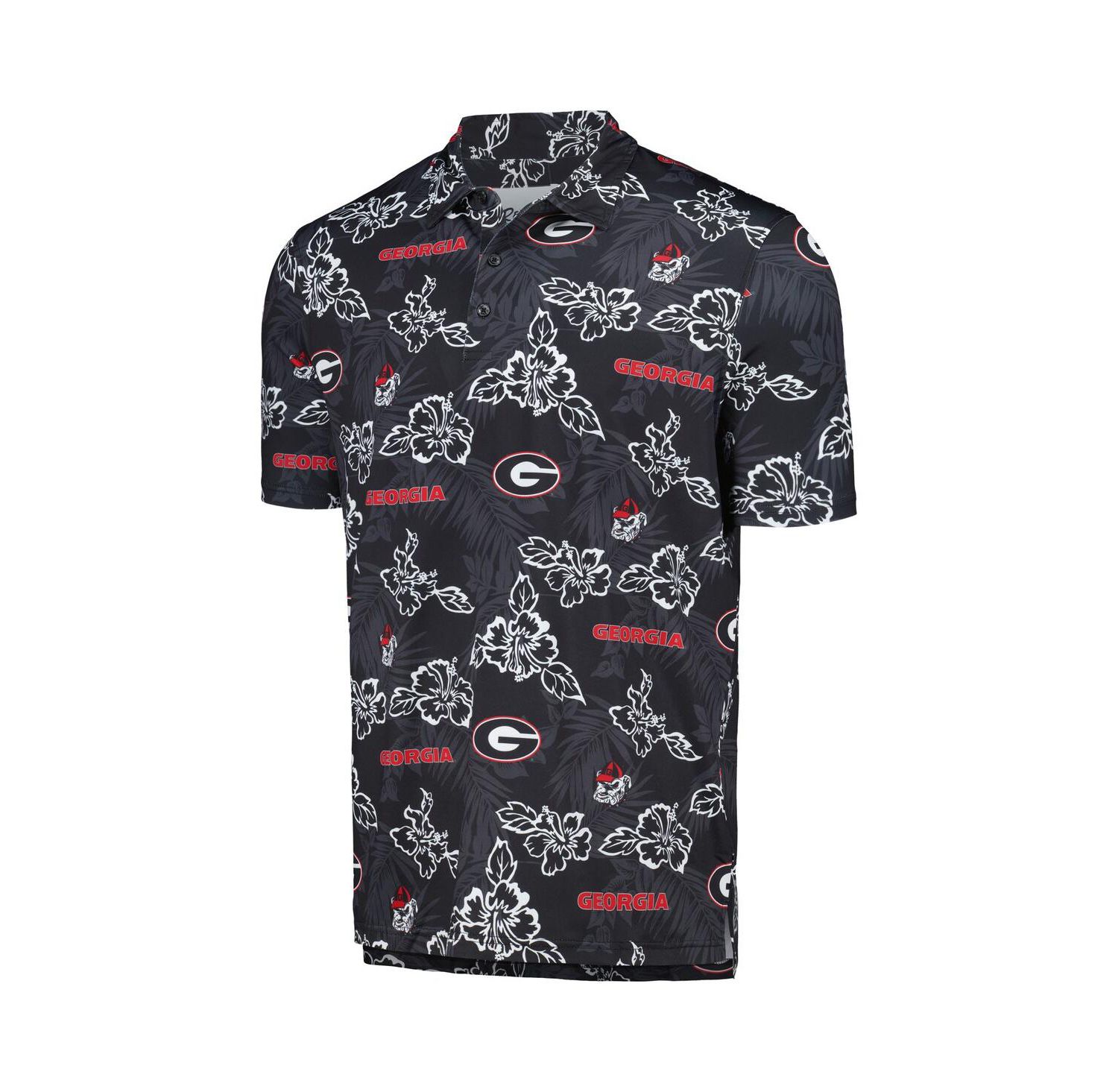 Men's Black Georgia Bulldogs Performance Polo Shirt