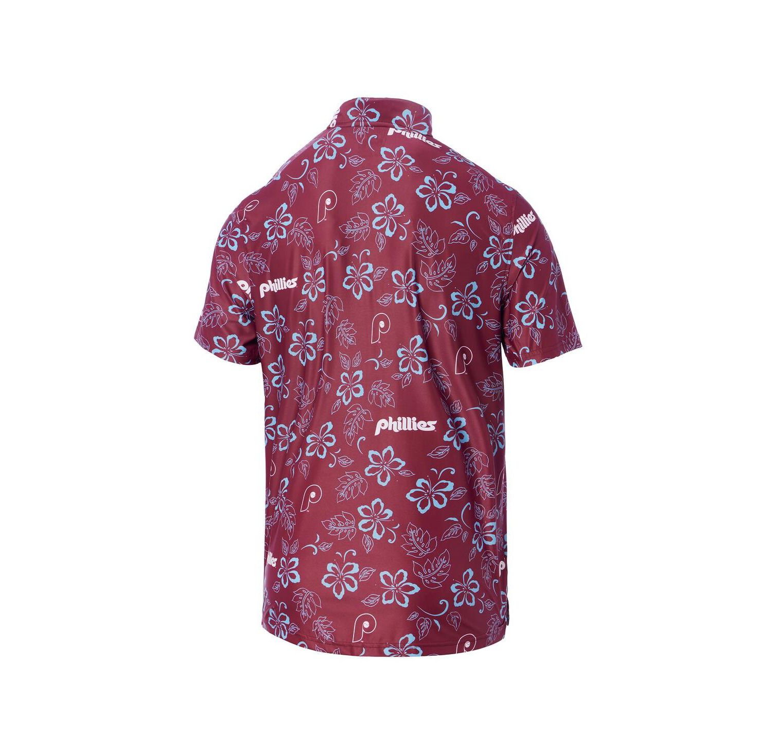 Men's Maroon Philadelphia Phillies Cooperstown Collection Performance Polo Shirt