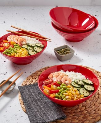 Melamine Ramen Bowls, Set of 4