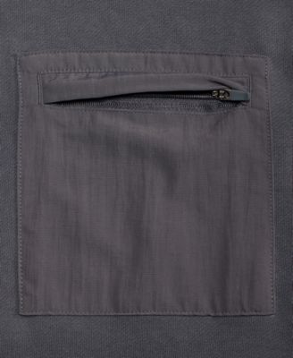 Men's Mixed Relaxed-Fit French Terry Pocket T-Shirt, Macy's Exclusive