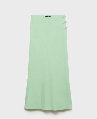 Women's Linen-Blend Straight Skirt