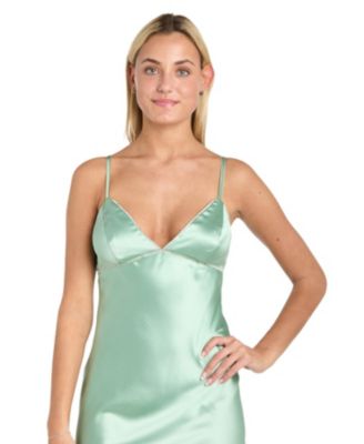 Juniors' Embellished V-Neck Sleeveless Gown