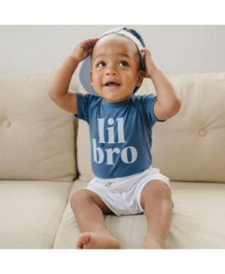 Baby Boys Lil Bro Short Sleeve Bodysuit