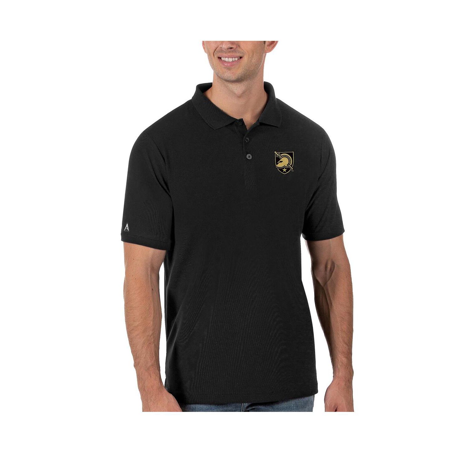 Men's Black Army Black Knights Legacy Pique Polo Shirt