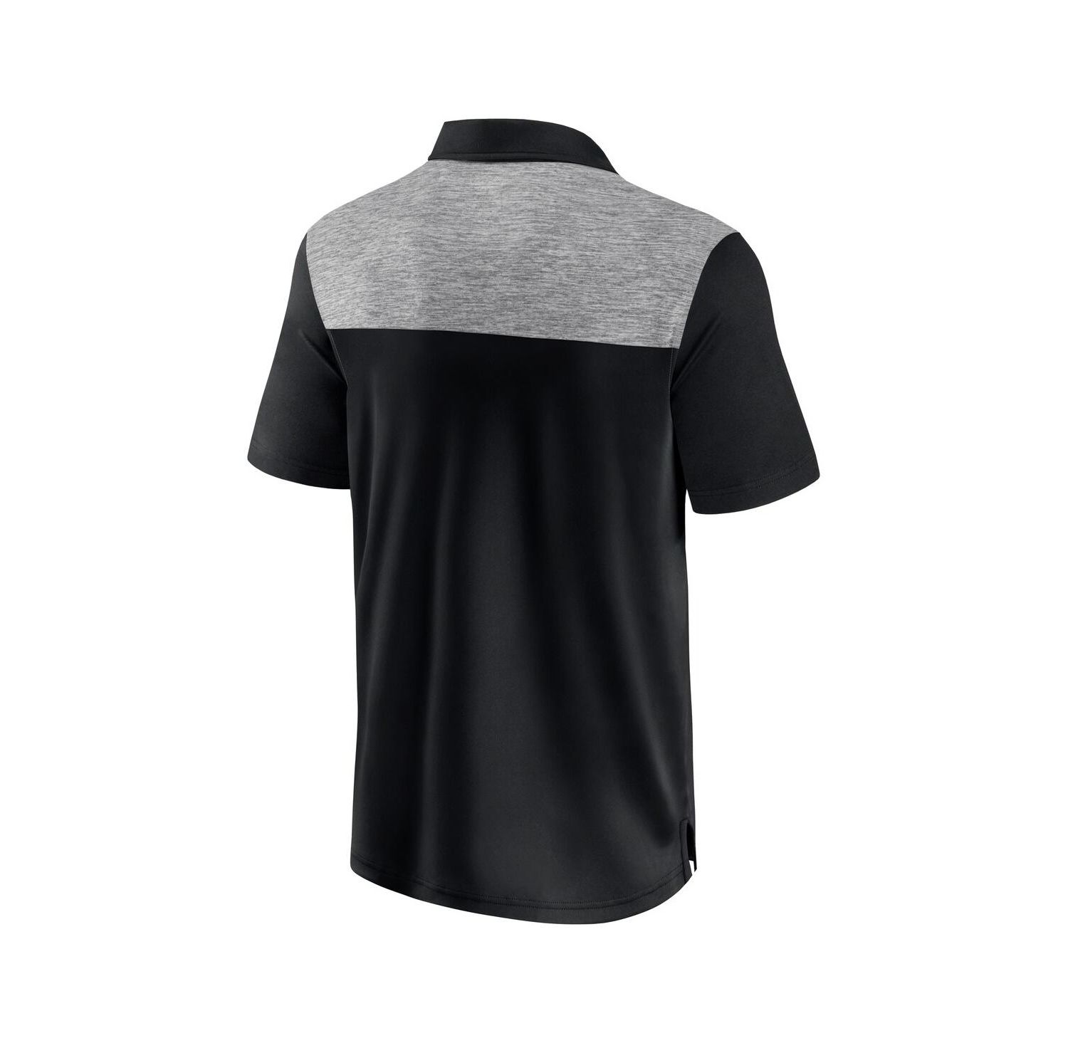 Men's Black Minnesota Golden Gophers Iconic Brushed Blocked Polo Shirt