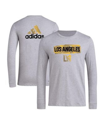 adidas - Men's Heather Gray LAFC Local Pop AEROREADY Long Sleeve T-Shirt