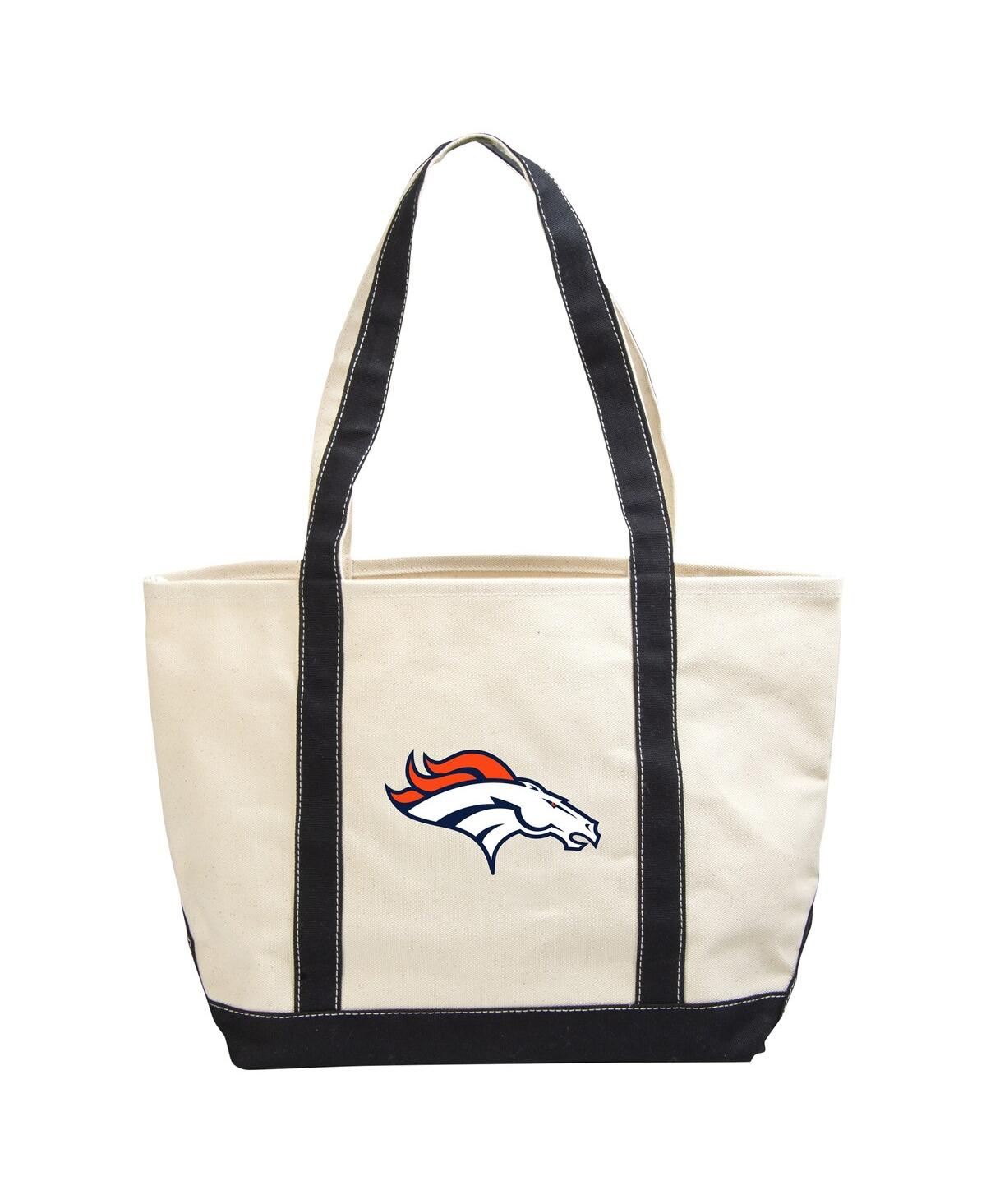 Denver Broncos Canvas Tote Bag - Cream