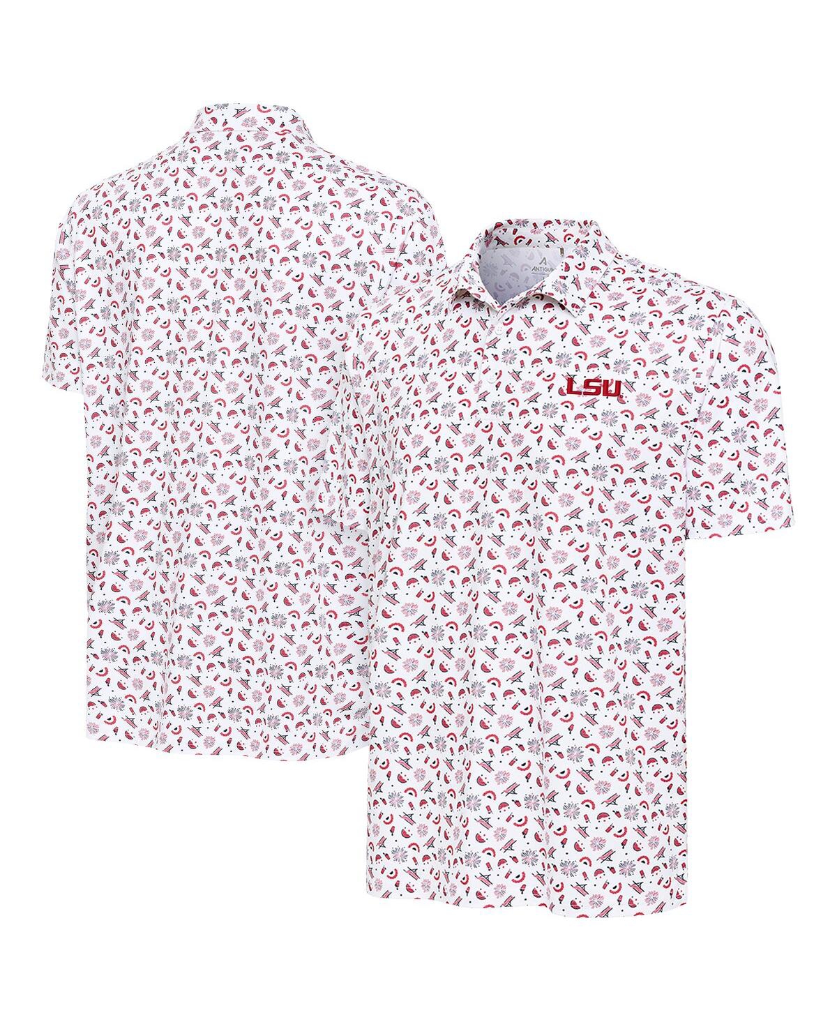 Men's White Lsu Tigers Independence Day Polo Shirt - White