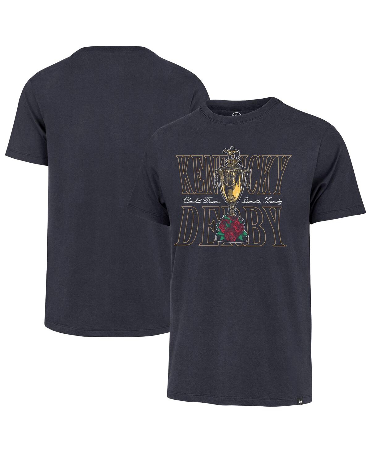 Men's Navy Kentucky Derby Trophy Franklin T-Shirt - Navy