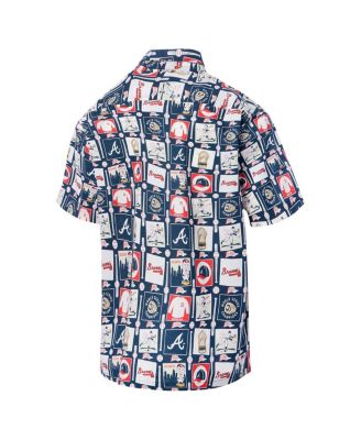 Men's&nbsp;Navy Atlanta Braves Champions Scenic Button-Up Shirt