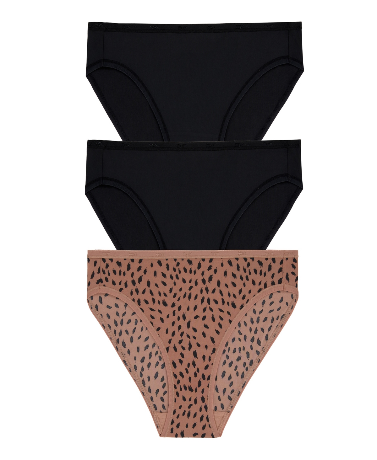 Women's Micro Bikini Underwear 3 Pack - BlackAnimalPrt
