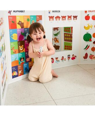 Hattung SayHouse Interactive Educational Foldable Board for Kids with Talking Pen, Magnetic Board, Whiteboard & Mirror - Learn Fruits, Numbers, Animals, and More