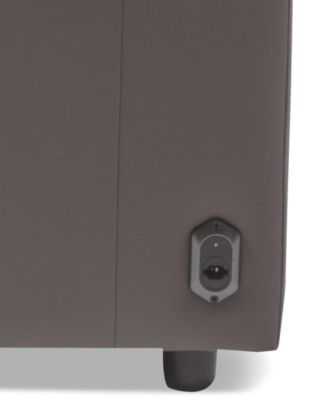 Thandler 5-Pc. Leather L Shape Sectional with 3 Power Recliners and 1 Storage Console