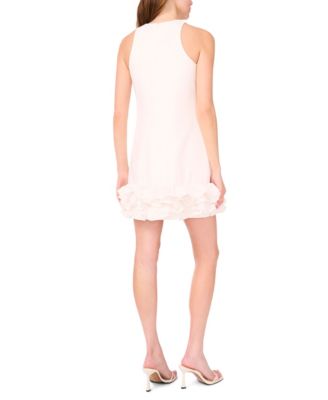 Women's Sleeveless Ruffled-Hem Sheath Dress