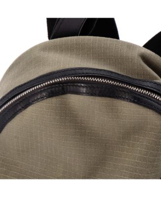 Pre-Owned Hermes Allback Backpack Bivouac Toile with Leather