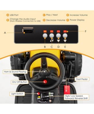 12V Kids Ride on Road Roller with 2.4G Remote Control