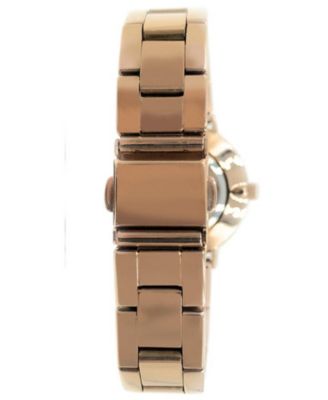 Women Rose Gold Watch 30mm Sleek Stainless Steel Bracelet