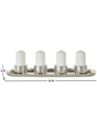 Glam Steel Candelabra, 2.25"