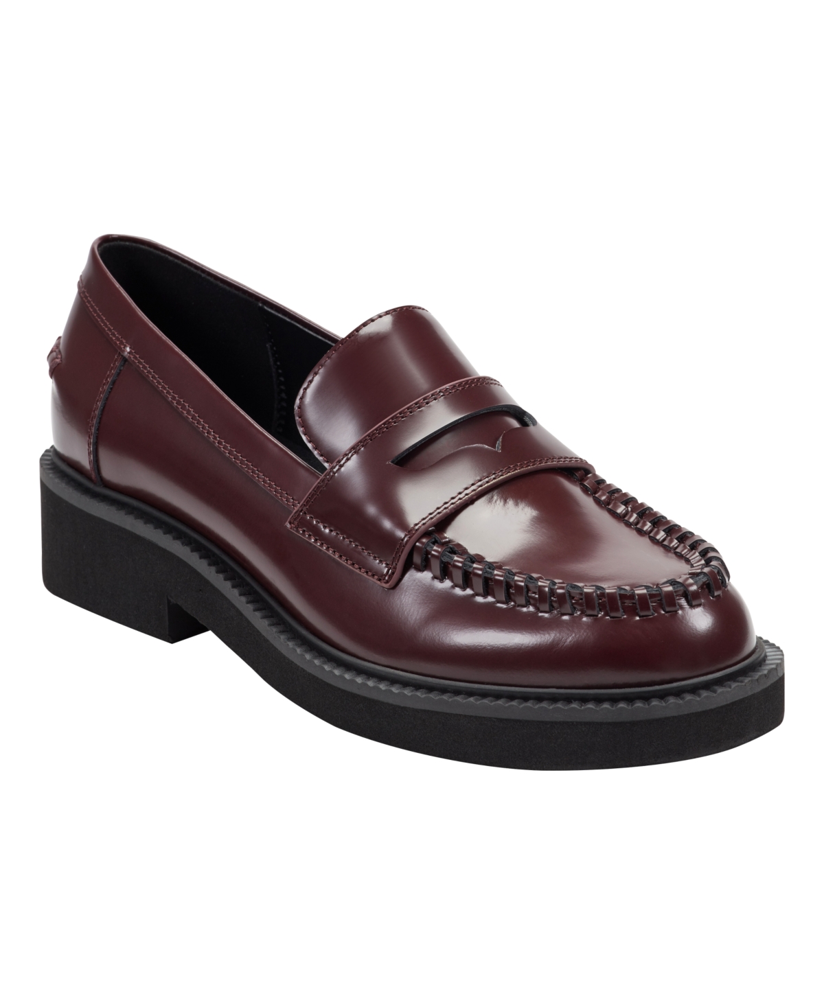 Marc Fisher Ltd Dagman Penny Loafer In Burgundy