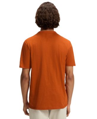 Men's Cotton Slub Logo Detail T-Shirt