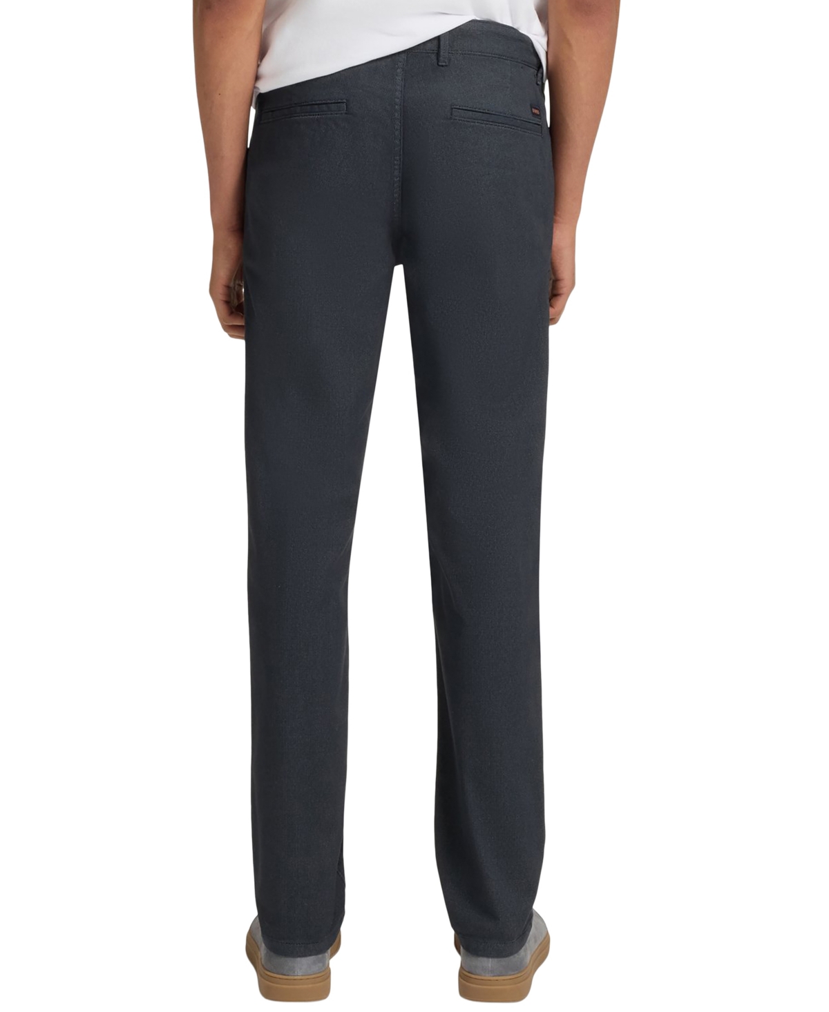 Hugo Boss Boss By  Men's Printed Stretch Cotton Slim-fit Pants In Gray