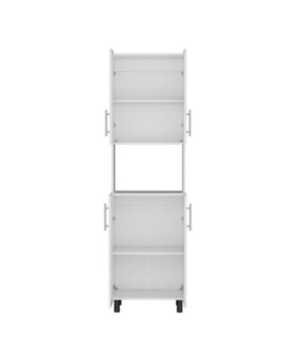 Olivet Kitchen Pantry, 4 Doors, 4 Shelves